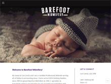 Tablet Screenshot of barefootmidwifery.com